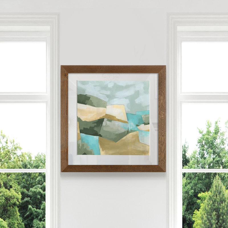 « Optical Fields I », impression sur papier, H 27,5 po x l 27,5 po x P 1,5 po, Érable encadré