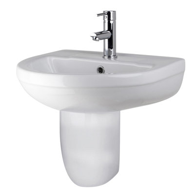 Harmony 500mm Wide Maddalena Semi Pedestal Basin