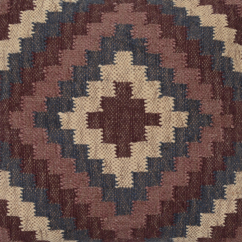 Housse et insert de coussin carré 100% laine Upholstery Collection, Brun, Géométrique