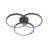 20" Modern Black LED Ceiling Light