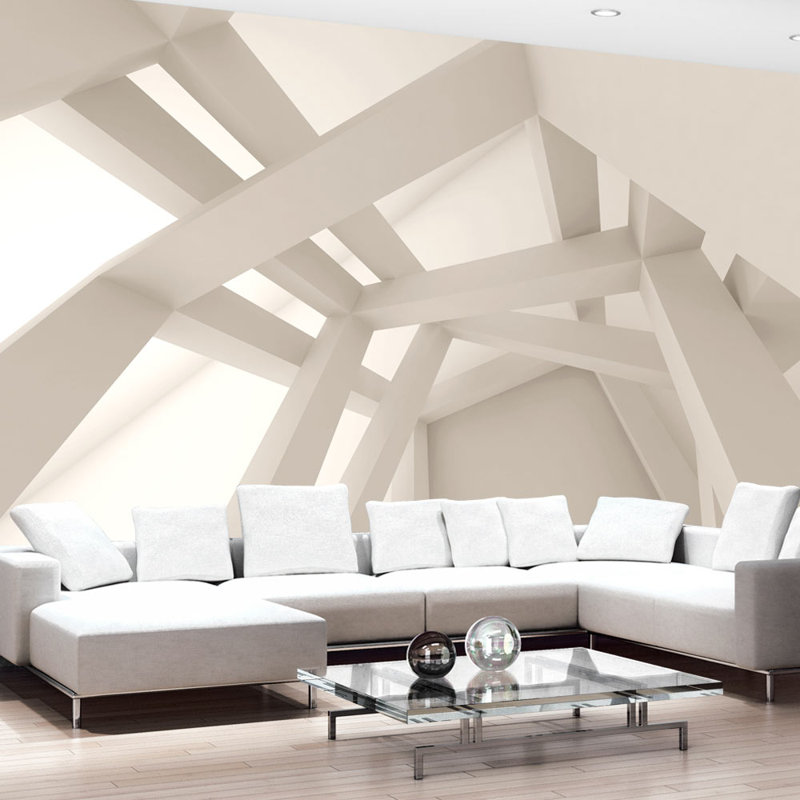 White Construction 2.8m x 400cm Wallpaper, 350 cm x 245 cm