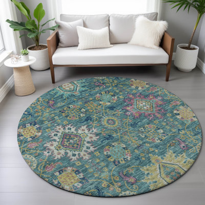 Tapis intérieur / extérieur lavable à la machine Jacinto ACN2151 Medallions