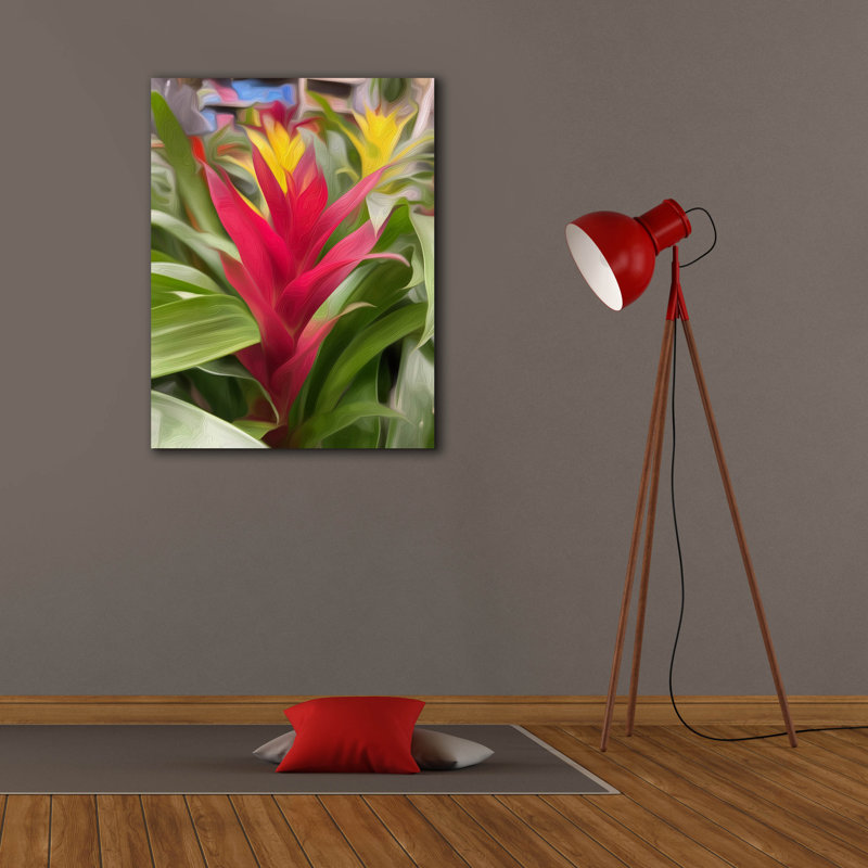  «Guzmania Flower» par Dante Plata, art mural sur toile, 26 po x 34 po, H 34 po x l 26 po