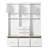75'' H Entryway Hall Tree With Bench And Storage, 5-In-1 Modern Hall Tree With Coat Rack, 6 Drawers, 3 Cabinets And 3-Tier Top Storage For Hallway, Entryway, Living Room, Mudroom-1894310890