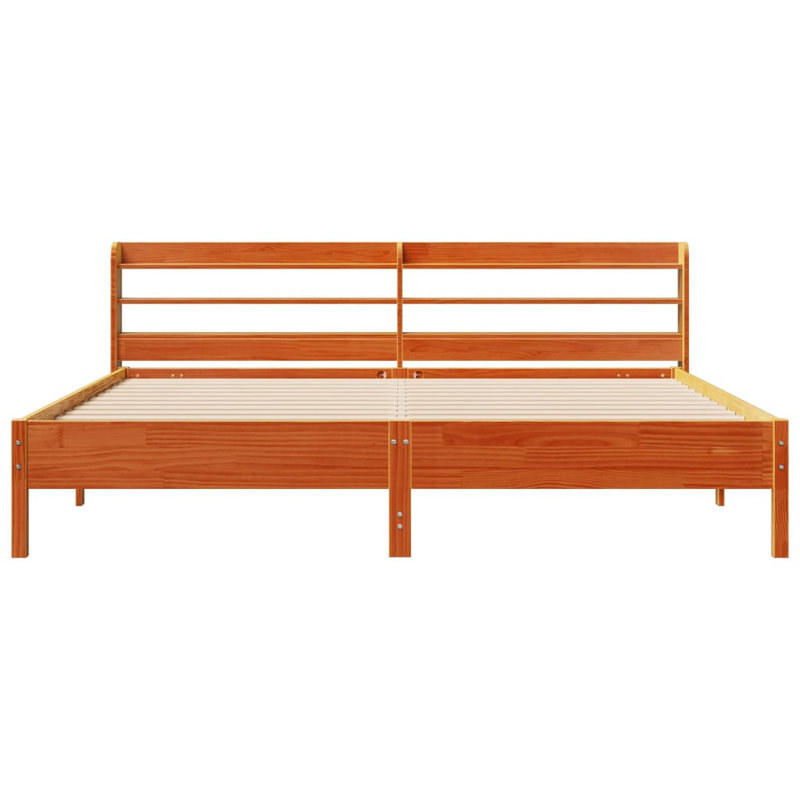 Storage Bed, Wax Brown, 200 x 200cm