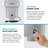 KRAUS Wasteguard Continuous Feed Garbage Disposal With Ultra-Quiet Motor For Kitchen Sink With Power Cord And Flange Included-117435416