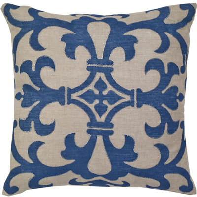 Cybele Linen 100% Linen Throw Pillow with Feather & Down Insert – 20"x20"