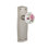 Prairie Plate with White Rose Porcelain Door Knob