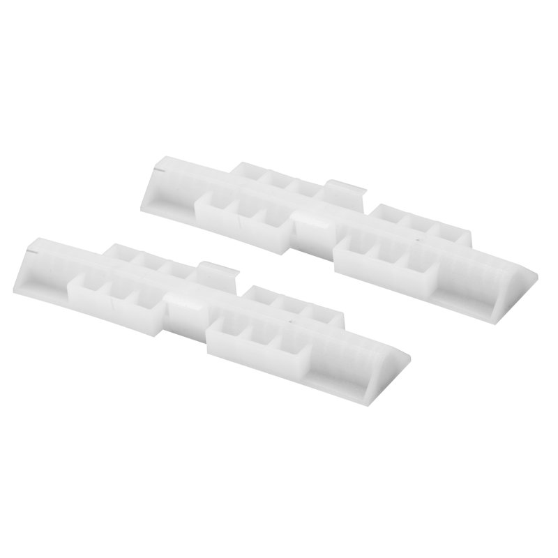 7/8 po, nylon blanc, glissière de porte pliante à fixation supérieure, Acme (paquet de 2)