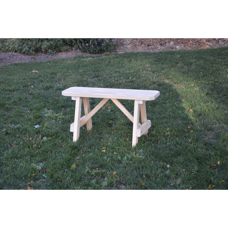 Banc de pique-nique en bois Sparta, Brut, L 70 po 