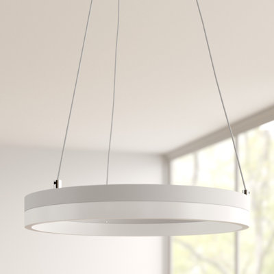Ernest 1-Light Wagon Wheel LED Chandelier