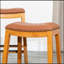 Tabouret de comptoir 24 po, siège en cuir-970975269-970975271