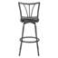 Tabouret de bar pivotant à 360 ° en métal noir 24 po ou 29 po Azalea Park-460638777-460638776
