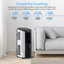 Climatiseur portatif à connexion Wi-Fi 8 000 BTU avec déshumidificateur, ventilateur, pour 300 pieds carrés