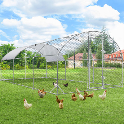  195 pieds carrés marche dans un poulailler pour un maximum de 20 poulets