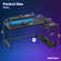 Nedyo 52'' W L-Shaped Computer Desk with Power Outlet, LED Gaming Work Desk with Shelves