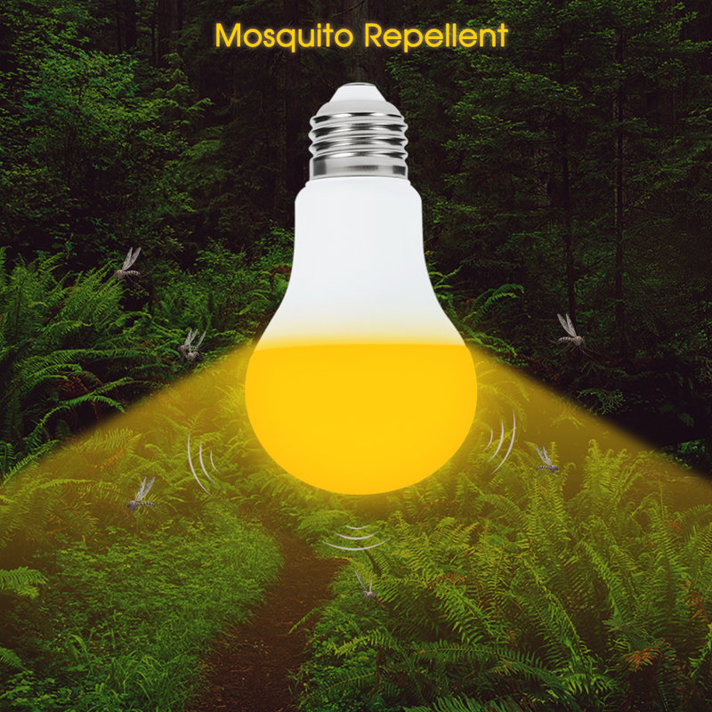 Ampoule à DEL 40 W A19 à intensité variable de 40 watts dans la base jaune (2000K) E26 / moyenne (standard)