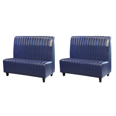 High-end Cafe Dessert Shop Restaurant Bench Faux Leather Upholstered Bench