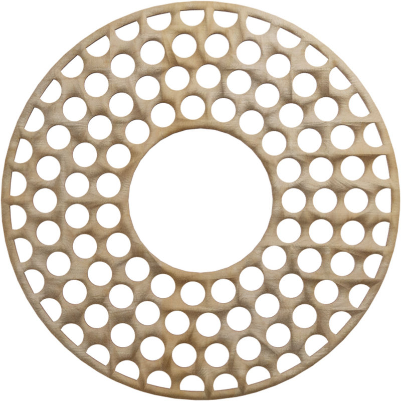 Médaillon de plafond 18 po x 18 po x 6 1/2 po x P 3/8 po Fink, Hickory, H 20 po x l 20 po x P 0,38 po