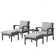 Modean 3 Piece Rattan Seating Group with Cushions