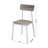 Modern 4 Dining With Grey And White Accents Metal Base Rectangular Table For 4 In Space Utilization