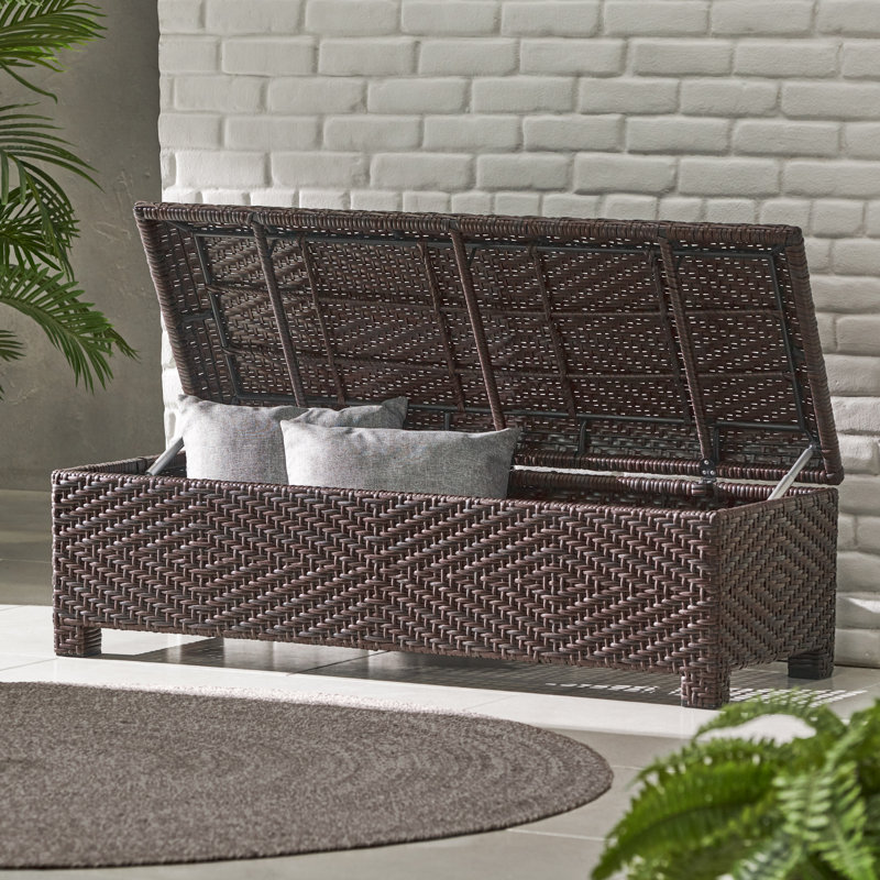 Offerman Wicker/ Rattan Storage Bench