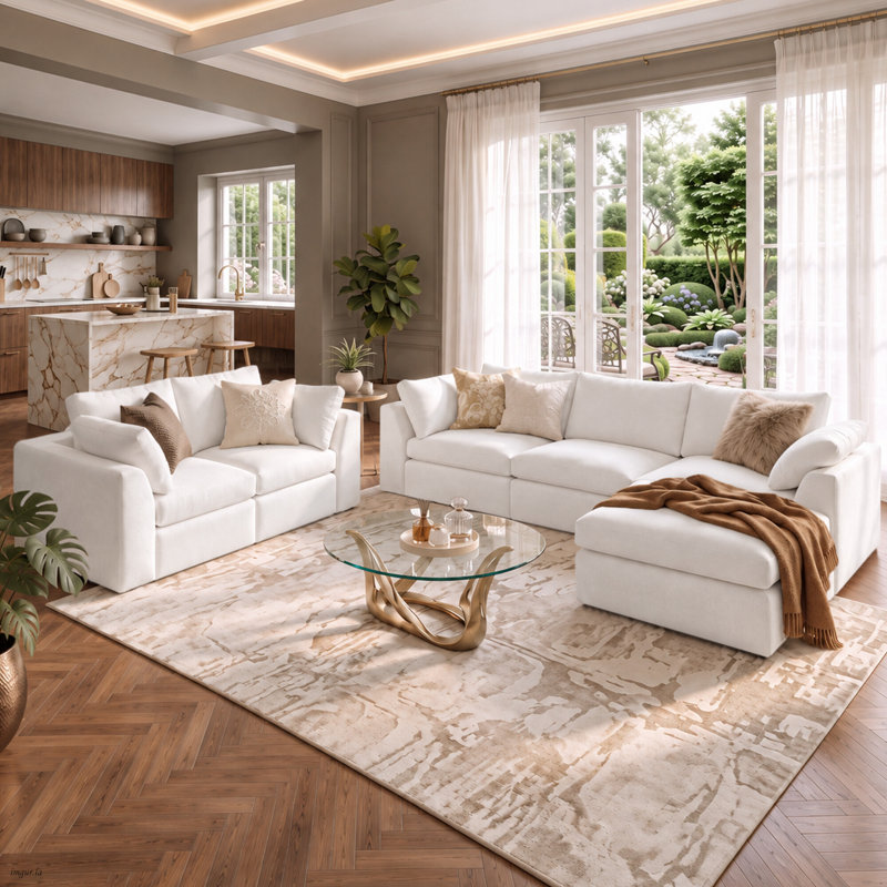 Living Room Set, White