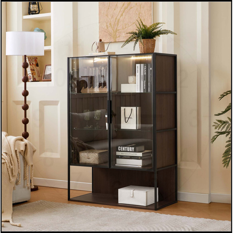 Vitrine lumineuse moderne minimaliste pour différentes pièces, rehaussant le décor