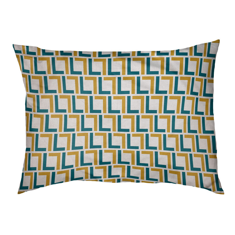 Lit pour chat Dupoint Designer, Moyen (L 42,5 po x l 32,5 po), Noir / bleu sarcelle / blanc