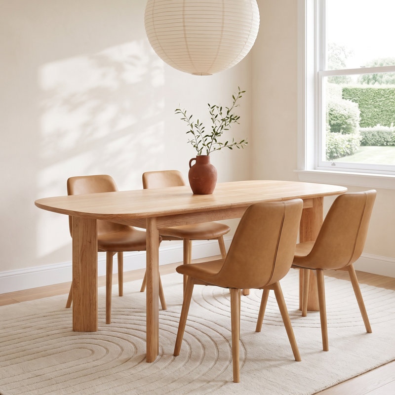 Beret 63"-79" Oval Extendable Dining Table