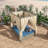  Adjustable Outdoor Sun Lounger With Canopy, Multi-Position Reclining Chaise Lounge With Removable Cushion For Patio, Garden & Poolside-58838275