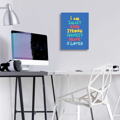 'I Am Smart..' by Seven Trees Design, Acrylic Glass Wall Art