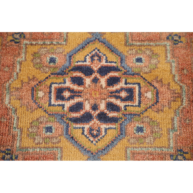Geometric Traditional  Runner Rug 3x12