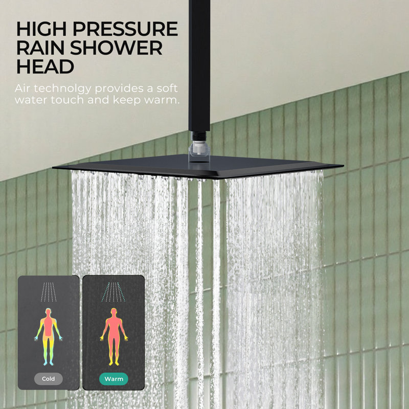 Bathtub Shower Faucet Set Brushed Nickel Tub & Shower Faucet Set – Includes 8" Rainfall Shower Head & Diverter Spout Brushed Nickel Tub Shower Faucet Set Complete