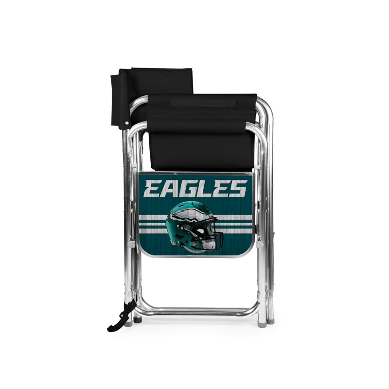 Chaise de réalisateur pliante avec coussins, Philadelphia Eagles, Black