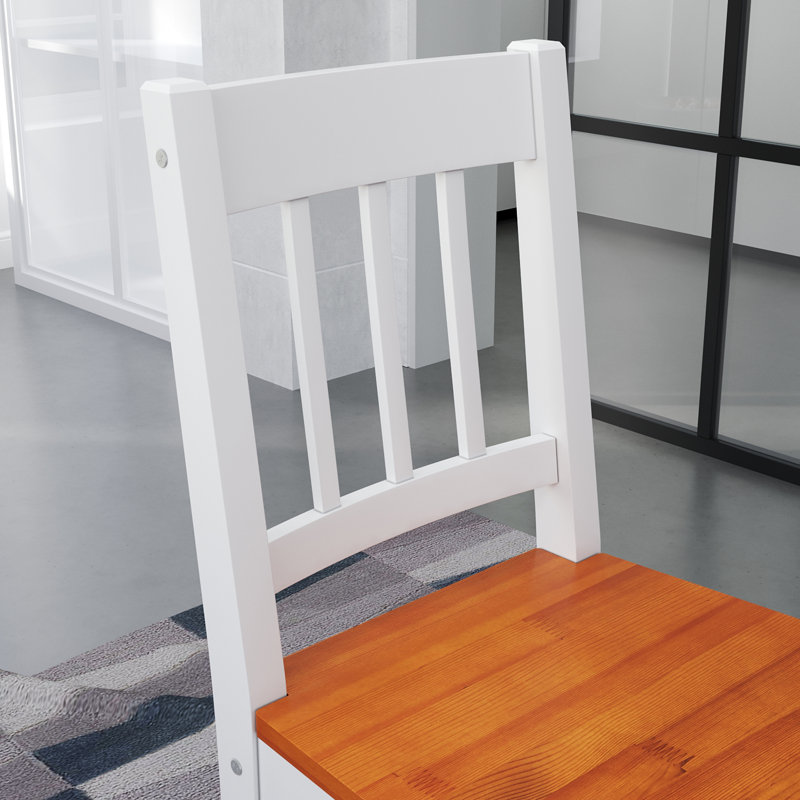 85*41.5*46.5cm, Dining Chair - Ergonomic Design & Sturdy Structure, White, Hazel