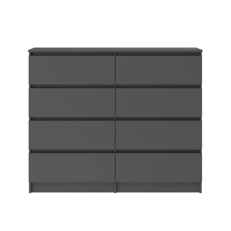Majesta 120cm W 8 - Drawer Chest of Drawers, Grey