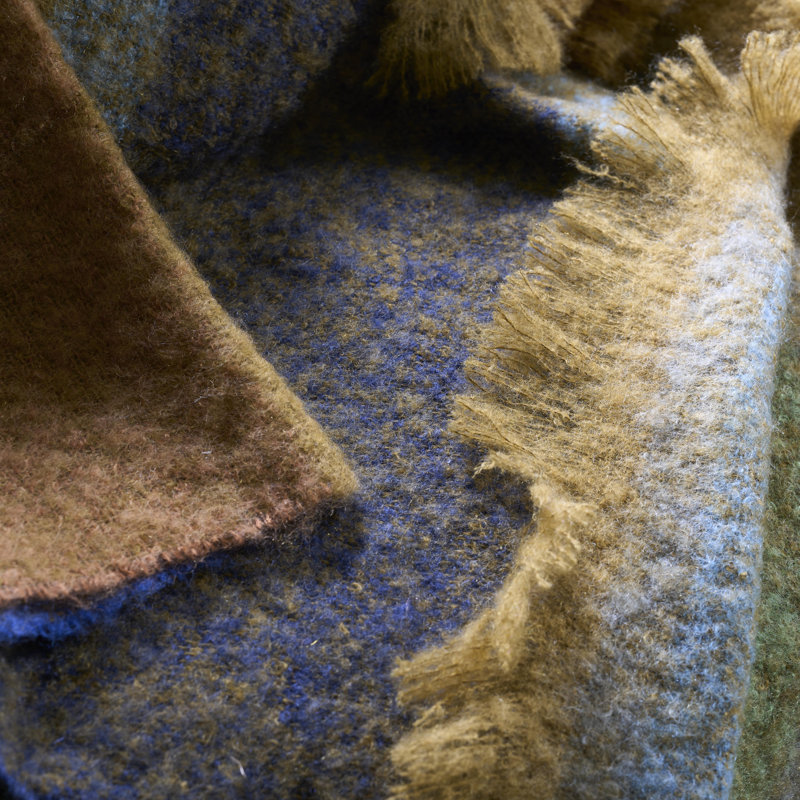 Mikome Indigo Mohair Throw