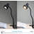 O’Bright LED Clip-On Light Desk, Dimmable LED Desk Lamp With Metal Clamp, 5W LED, Silver-1317465035