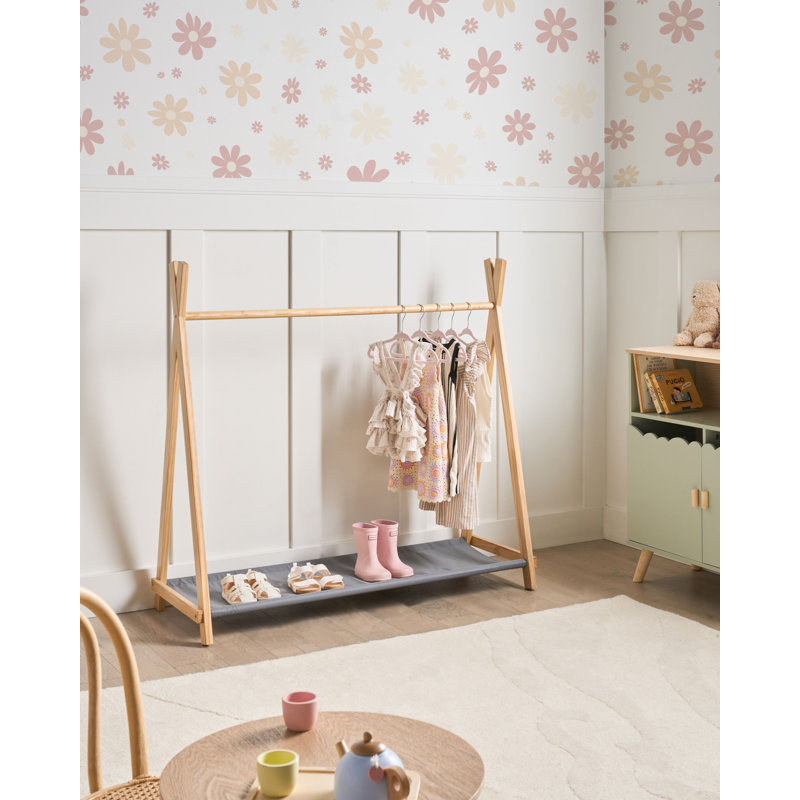 Solid Wood Freestanding 1 - Hook Coat Rack