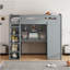 Lit mezzanine pour adolescent avec bureau, garde-robe, 4 tiroirs et 4 tablettes-1525230785-1525230784