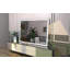Très grand miroir de meuble-lavabo mural de 48 po x 32 po à DEL avec cadre blanc / chaud / naturel réglable