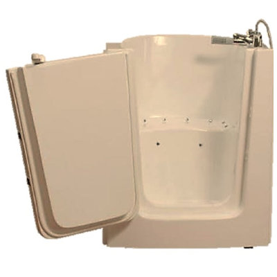 Baignoire tourbillon en fibre de verre avec siège intégré L 38 po x l 33 po