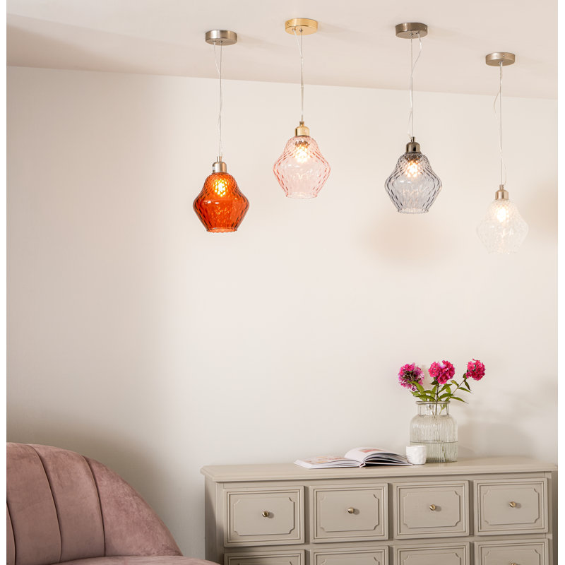 Grayvik 1 - Light Single Pendant, Rose Pink, Pink