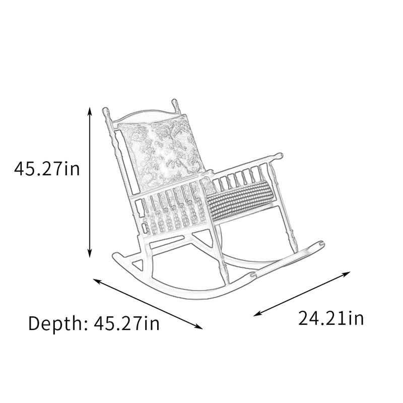 Chaise berçante Allman