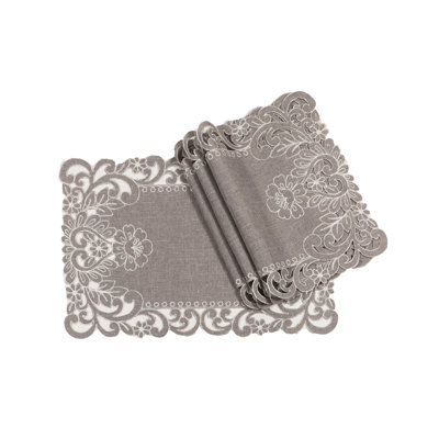 Polyester Embroidered Rectangle Placemat