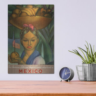 Art mural en métal Trinx «Fruta de Mexico» par Vintage