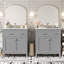 Ensemble de meuble-lavabo moderne avec lavabos doubles, lavabos doubles, tablette réglable, portes à fermeture en douceur et tiroir rabattable-2081626364