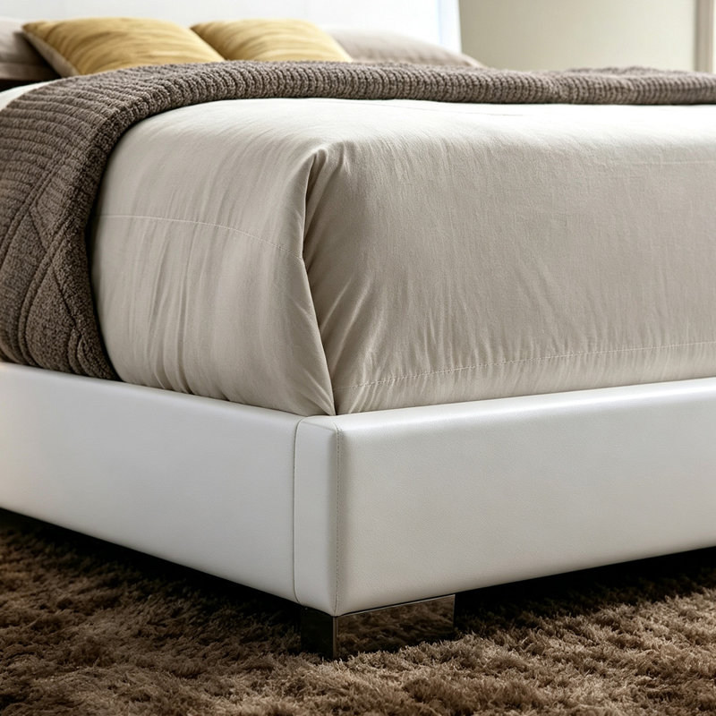 Grand lit blanc avec DEL