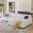 141.5'' U-Shaped Upholstered Sofas with Movable Ottoman-1190076564